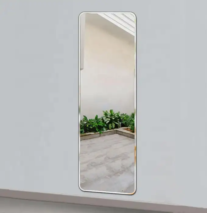 สติกเกอร์ติดผนังกระจกแบบยาว30X120ซม.,กระจกแบบไม่มีกรอบสำหรับแขวนตกแต่งในห้องน้ำกระจกปรับมุมได้ยาวเต็มตัว