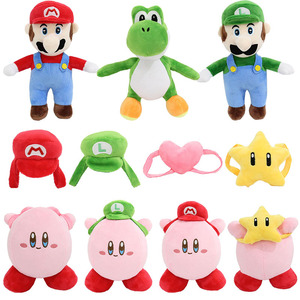 Peluche de Mario Yoshi <span class=keywords><strong>Kirby</strong></span>, Adorable Muñeco de Peluche de Dibujos Animados con Accesorios, Regalo Premium para Máquinas de Garra - Product Image 1
