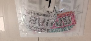 Parches Termoadhesivos Personalizados con Logotipo de los San Antonio Spurs y HKitty, Motivo de Diamantes de Imitación, Cuadrados, de Vidrio, para Ropa Infantil - Product Image 5