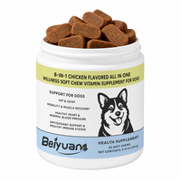 8-in-1 Multi-Benefit Probiotische Immuunondersteunende Kauwtabletten voor Volwassen Honden met Gezondheid van Heup & Gewrichten, Hart & Immuunsysteem - 50 stuks