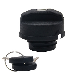 Bouchon de réservoir de carburant pour Volkswagen Golf Audi A3 Volvo 191201551A avec deux clés en plastique noir - Product Image 5