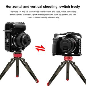 Estabilizador de mano de vídeo, jaula de Metal para cámara <span class=keywords><strong>Canon</strong></span> <span class=keywords><strong>EOS</strong></span> <span class=keywords><strong>R10</strong></span>, aparejo de jaula - Product Image 6