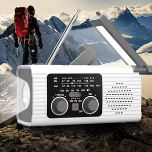 Nouvelle lampe torche LED rechargeable à piles, <span class=keywords><strong>radio</strong></span> portable AM FM NOAA, <span class=keywords><strong>radio</strong></span> solaire d'urgence à manivelle auto-alimentée - Product Image 4