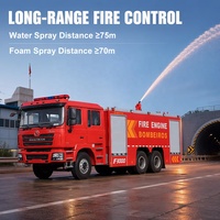 Camion de lutte contre l'incendie Shacman de fabrication chinoise, 8cbm, 10cm, 12cbm, 15cbm, grand réservoir d'eau, pour les stations de pompiers rurales et urbaines