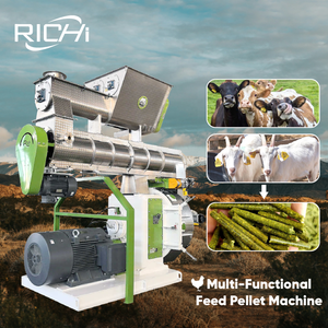Machine à fabriquer des granulés d'aliments pour animaux RICHI à faible consommation d'énergie pour porcs, poulets, bétail, aliments pour vaches laitières - Product Image 1