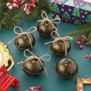 Campana Decorativa Colgante <span class=keywords><strong>de</strong></span> Estilo Retro, <span class=keywords><strong>Venta</strong></span> Directa al por Mayor, 40 mm, <span class=keywords><strong>Bronce</strong></span>, Sonido Nítido y Fuerte, Superficie Lisa y Plana - Product Image 2