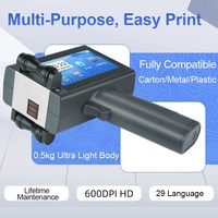 Imprimante jet d'encre portable T10 600 DPI à séchage rapide pour emballages carton et plastique – Vente en gros pour distributeurs