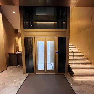 Ascenseur résidentiel rustique pour villa, 1 étage, à traction, 800 kg, en acier inoxydable, certifié ISO9001/CE - Product Image 4