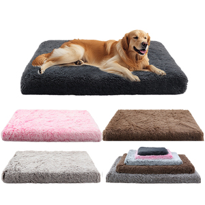 Luxus Plüsch Soft Calming Rechteck Hunde bett Wasch bar Extra Groß Schaum Schwamm Hund Schlafs ofa Haustier Kissen Haustier Bett - Product Image 5