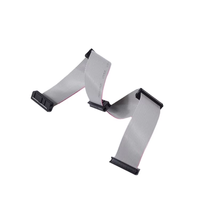 Câble plat IDC JIATEL 2,54 mm avec connecteur pour alimentation CC, pour ordinateur, longueur et AWG personnalisables, modèle JT-IDC-009
