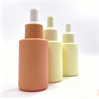 Flacon compte-gouttes en verre Macaron vide pour sérum, huile essentielle, emballage cosmétique en verre avec compte-gouttes, logo personnalisé