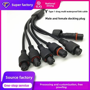 Y-tipi bire bir kablo ayırıcı 1/2/<span class=keywords><strong>3</strong></span>/4/5/6 su geçirmez konnektör 10A bakır Terminal kablosu su geçirmez güç kablosu - Product Image 2
