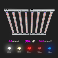 ANDY 4FT 120CM 800W spektrum penuh FR IR Dim dalam ruangan hidroponik Led tumbuh cahaya grosir