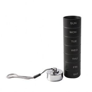 Boîte à pilules élégante en aluminium, très vendue, organiseur de médicaments de voyage haut de gamme et moderne - Product Image 4