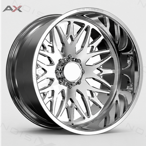 Jantes de camion forgées de 22, 24 et 26 pouces, 8x170, 8x180, 8x165.1, jantes monobloc polies, déport personnalisé pour Ford F-250, RAM 2500, GMC Sierra - Product Image 1