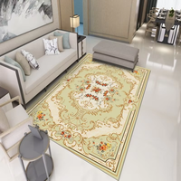 Tapis en velours cristal rectangle en peluche au design personnalisé grand tapis en fourrure moderne à motifs floraux complexes antidérapants pour le salon