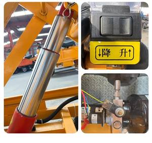 गोदाम कार्गो हैंडलर परिवहन के लिए इलेक्ट्रिक कैंची लिफ्ट प्लेटफॉर्म गाड़ी - Product Image 5