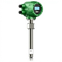 Sensor de Flujo Electromagnético de Inserción de Alta Precisión PN25, Acero Inoxidable 316 con Recubrimiento PEEK, Sonda de Flujo de Líquido de 0-130 °C