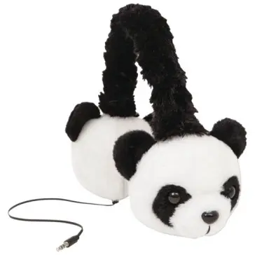 KINGSTAR özel hediyeler sevimli hayvan Plushhones gürültü iptal peluş kulaklık panda mikrofonlu kulaklıklar çocuklar için
