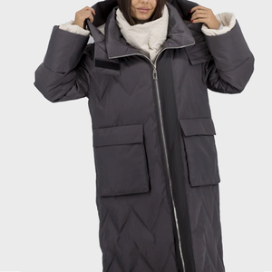 Chaqueta de Plumón Clásica Larga para Mujer, Informal, de Invierno, de Alta Calidad, Larga, Holgada, de Plumón de Pato para Mujer - Product Image 3