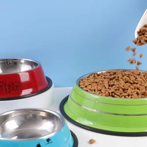 Cuencos de agua y comida de acero modernos personalizados Diseño sin derrames de alta calidad con soporte ecológico para viajes de mascotas al aire libre - Product Image 5