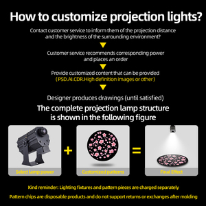 <span class=keywords><strong>Projecteur</strong></span> publicitaire rotatif HD étanche avec logo, <span class=keywords><strong>projecteur</strong></span> gobo extérieur, motif au sol, signalisation personnalisée, projecteurs - Product Image 6