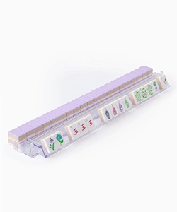 Nuove Tessere Personalizzate di Mahjong Americano a Quattro Strati con Stampa di Design Moderno e Lussuoso in Viola Chiaro per Intrattenimento con <span class=keywords><strong>Scacchi</strong></span> e Carte - Product Image 4