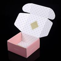 Großhandel akzeptieren kunden spezifische rosa Wellpappe Box faltbare Box Geschenk box für Schuhe Verpackung