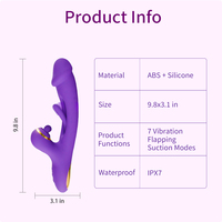 Vibrateur pour point G féminin avec design langue de chaton, 7 fréquences, étanche au quotidien et recharge magnétique USB