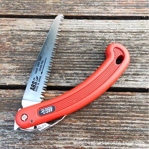 Scie pliante Ars 210Dx, longueur de lame 210 mm, pour l'élagage, le jardinage et le travail du bois, fabriquée au Japon, poignée en PVC - Product Image 1