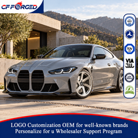 Prix d'usine en gros, jantes en alliage forgé monobloc argentées brossées de 19, 20 et 21 pouces, 5x112, pour BMW M4 Competition