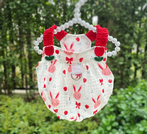 เสื้อผ้าสัตว์เลี้ยงน่ารักระบายอากาศได้สำหรับสุนัขแมวแมวเจ้าหญิงกระโปรงสลิงผ้าฝ้ายตุ๊กตาหมี<span class=keywords><strong>ขม</strong></span>ลาย - Product Image 2