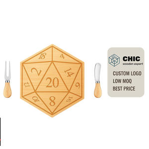 Juego <span class=keywords><strong>de</strong></span> Tabla <span class=keywords><strong>de</strong></span> Quesos <span class=keywords><strong>de</strong></span> Madera con Forma <span class=keywords><strong>de</strong></span> Dado D20 con Cuchillo, Regalo para Jugadores <span class=keywords><strong>de</strong></span> RPG, Plato <span class=keywords><strong>de</strong></span> Charcutería para <span class=keywords><strong>Noche</strong></span> <span class=keywords><strong>de</strong></span> Juegos - Product Image 1