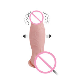 Vlees Opblaasbare Vibrerende <span class=keywords><strong>Dildo</strong></span> Uitbreidbare Sex <span class=keywords><strong>Dildo</strong></span> 'S Voor Vrouwen Vagina Dilatator Massager Seksproducten - Product Image 4