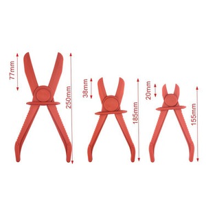 3 pcs/Set Pince en <span class=keywords><strong>nylon</strong></span> pour colliers de <span class=keywords><strong>serrage</strong></span> de voiture, pince en plastique pour couper l'écoulement des tuyaux d'huile, outils spéciaux pour la réparation automobile - Product Image 2