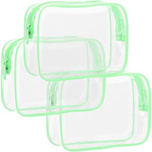 Da un quarto di misura in PVC trasparente portaoggetti impermeabile da viaggio con impugnatura da 5 pezzi per articoli da toeletta custodia cosmetica compatibile con <span class=keywords><strong>Mak</strong></span> - Product Image 3