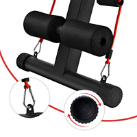 Banc de musculation réglable robuste à 7 niveaux, pliable, en acier au carbone et PU, station d'entraînement pour haltères