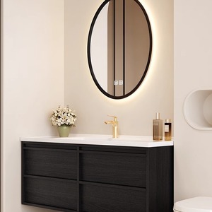 Modern smart bathroom cabinet set French retro integrated ceramic basin washbasin <b>bath</b> - Product Image 2