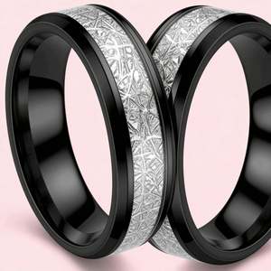 Anneau en acier inoxydable avec surface en tungstène brossé de 8 mm pour couples, femmes, hommes, bijoux, accessoires de mariage - Product Image 3