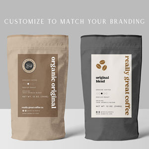 Sac à fermeture éclair sacs Kraft emballage de café pour supermarché emballage alimentaire grains de café papier luxe Shenzhen bonbons emballage PE - Product Image 2