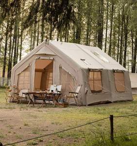 17.2 Square Pop up Air Inflatable Canvas Camping <b>Tent</b> with Customized Size Four-Season <b>Waterproof</b> Design - Product Image 1