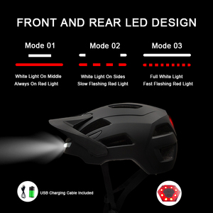 <span class=keywords><strong>Casco</strong></span> de ciclismo LED con protección EPS <span class=keywords><strong>Casco</strong></span> de <span class=keywords><strong>bicicleta</strong></span> ligero para ciclismo de carretera y ciclismo de montaña Uso para hombres y mujeres - Product Image 3