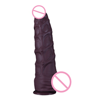 Dildo réaliste de grande taille, plug anal en silicone, masseur intime flexible unisexe, jouet de plaisir pour adultes, design sûr pour le corps