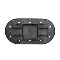 YH Casino Simple Table Texas Rond Imperméable de Tableau de Tisonnier Avec Jambe Pliante