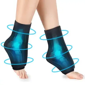 可重复使用的热冷疗法柔性脚踝脚凝胶冷冰袋用于受伤跟腱吸水凝胶冰袋
