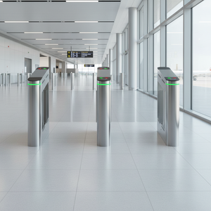 Biometric Swing Barrier Turnstile <strong>Fingerprint</strong>, QR, And Face ID <strong>Access</strong> <strong>Control</strong> <strong>Access</strong> <strong>Control</strong> Swing Turnstile - Product Image 6