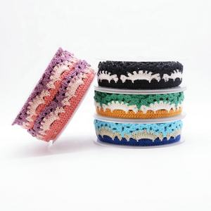 Custom 30mm Polyester Cotton Colorful Scalloped Crochet <strong>Lace</strong> Trims for Sewing Baby Clothes - Product Image 5