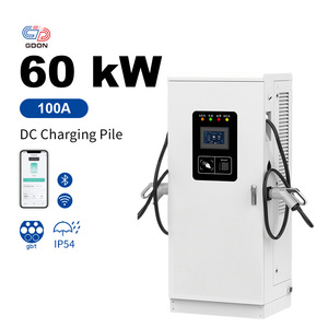 GDON <span class=keywords><strong>Chargeur</strong></span> rapide DC 60 kW commercial public de niveau 3, stations de recharge pour voitures électriques montées au sol avec double connecteur - Product Image 1