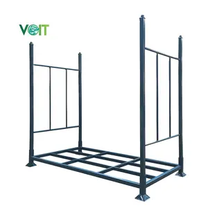 Powder coating warehouse storage stackable metal tire rack pallet