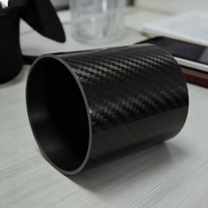Tube d'admission en <span class=keywords><strong>fibre</strong></span> de carbone droit de 70 mm, épaisseur de paroi de 2 mm, tube en <span class=keywords><strong>fibre</strong></span> de carbone véritable 3K Twill - Product Image 2